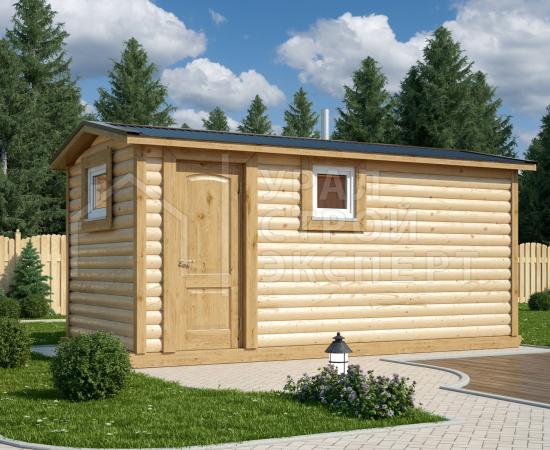 Проект мобильной бани МБ012 - Строительство домов под ключ