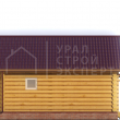 Проект бани из бревна БО019 - Строительство домов под ключ