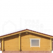 Проект бани из бревна БО021 - Строительство домов под ключ