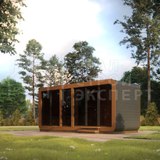 Проект бани МБ041 - Строительство домов под ключ