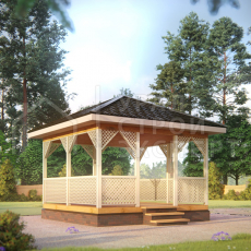 Проект беседки МФ002 - Строительство домов под ключ