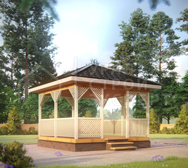 Проект беседки МФ002 - Строительство домов под ключ