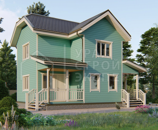 Проект каркасного дома ДК009 - Строительство домов под ключ