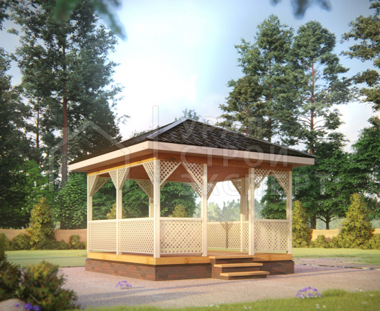 Проект беседки МФ002 - Строительство домов под ключ
