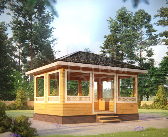 Проект беседки МФ004 - Строительство домов под ключ
