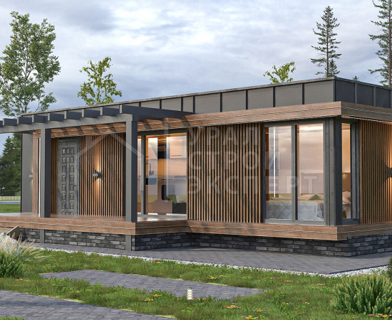 Проект модульного дома СМ008 - Строительство домов под ключ